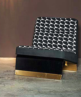 Fauteuil Greta, Baxter. Claude Cartier décoration architecte d'intérieur à Lyon.