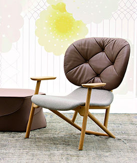 Fauteuil Klara MOROSO. Claude Cartier décoration architecte d'intérieur à Lyon.