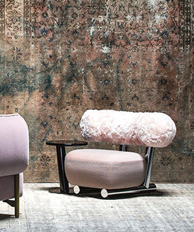 Fauteuil Pipe MOROSO. Claude Cartier décoration architecte d'intérieur à Lyon.