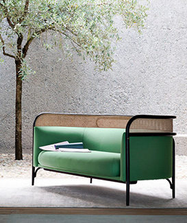 Canapé Targa, Thonet Vienna. Claude Cartier décoration architecte d'intérieur à Lyon.