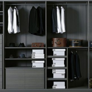 Collection dressing Storage de Porro par Piero Lissoni. Actualité Claude Cartier décoration architecte d'intérieur à Lyon.